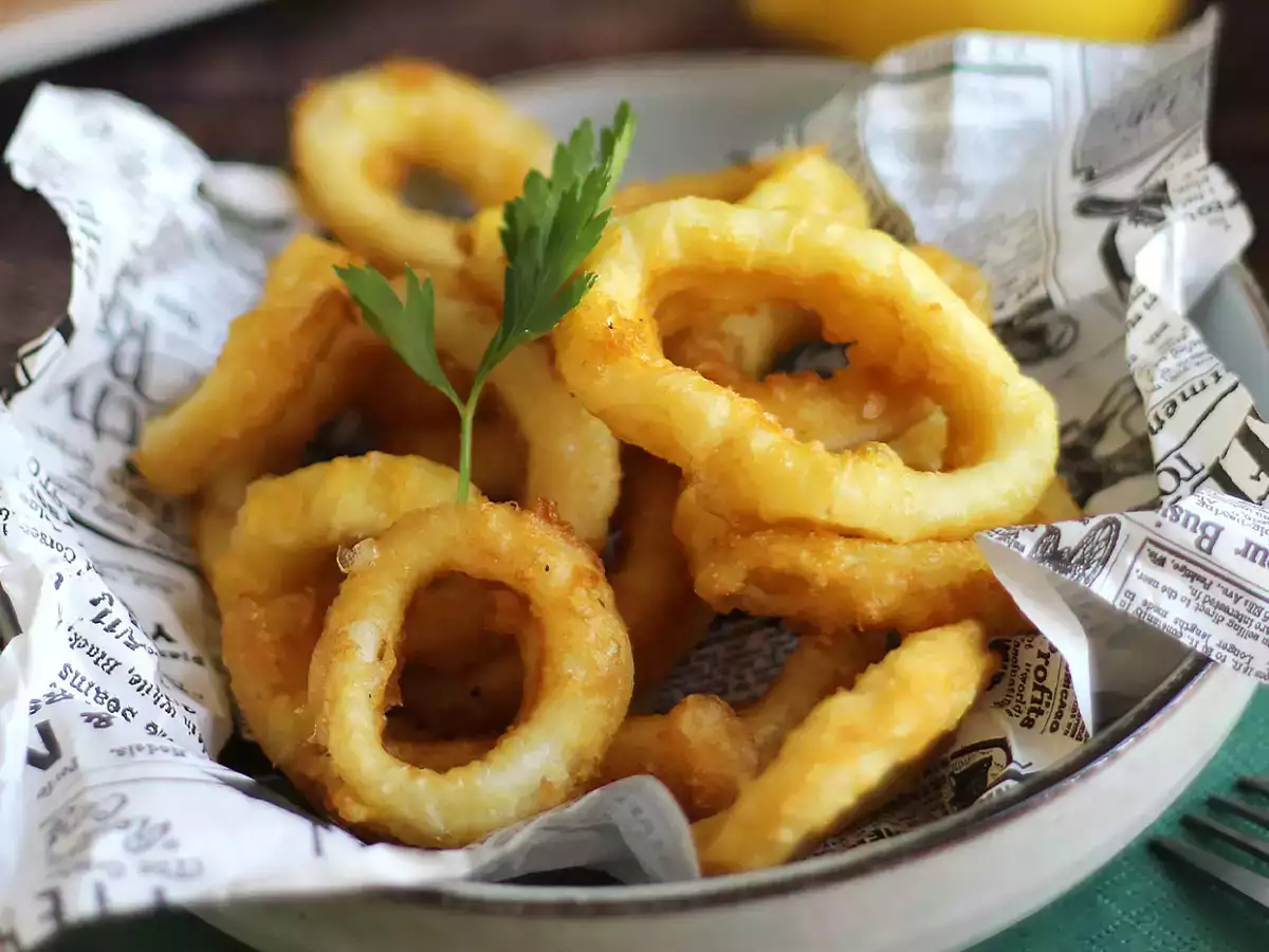 Calamares a la romana - chobotnice obalené v těstíčku - foto 3