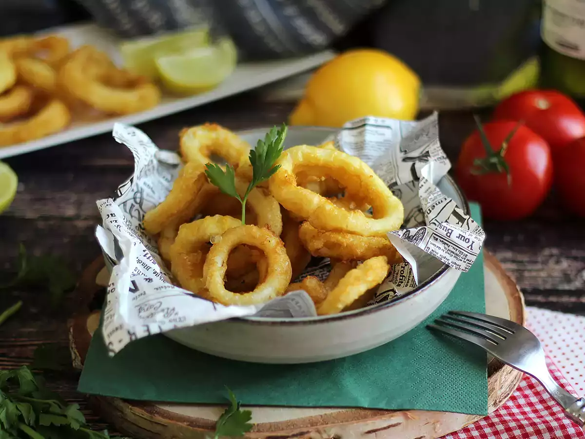 Calamares a la romana - chobotnice obalené v těstíčku - foto 4