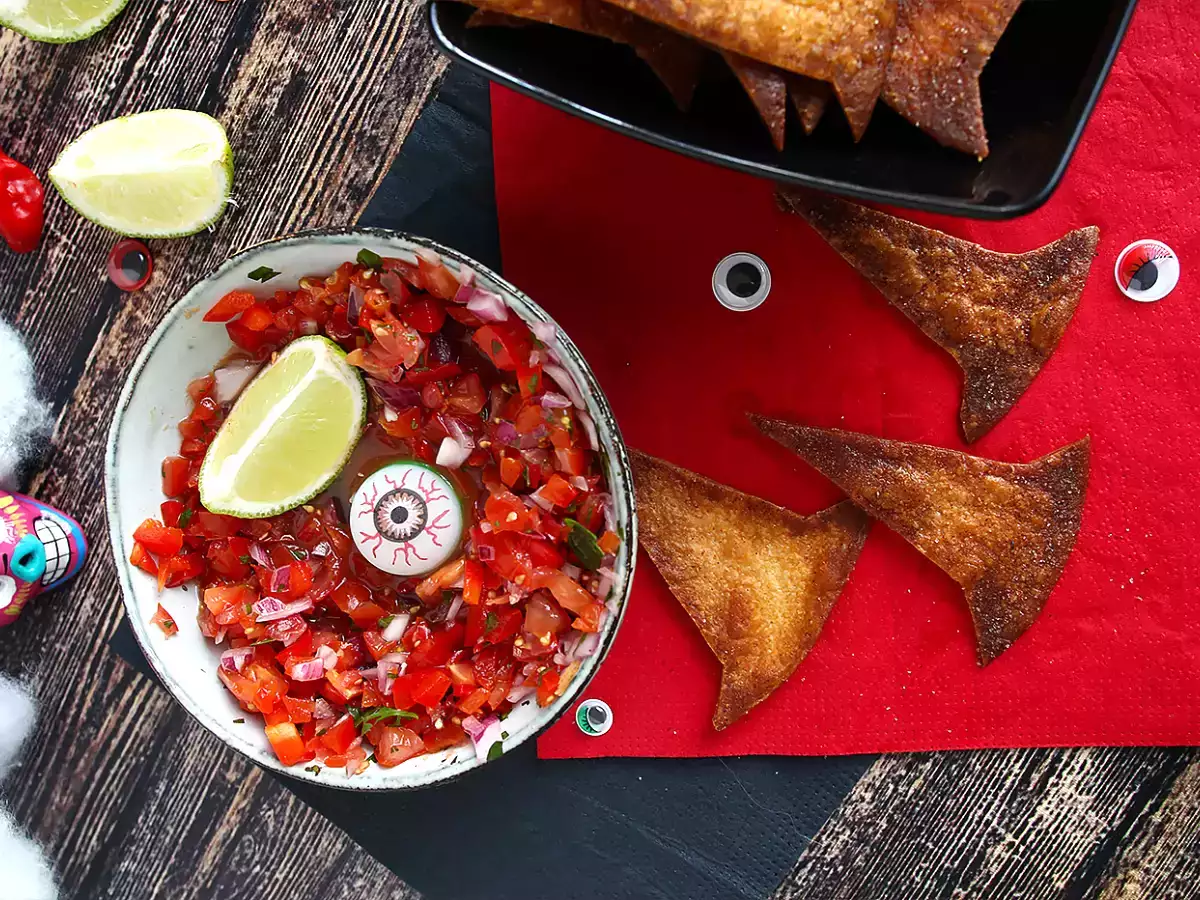 Čarodějnické klobouky - tortillové chipsy - foto 4