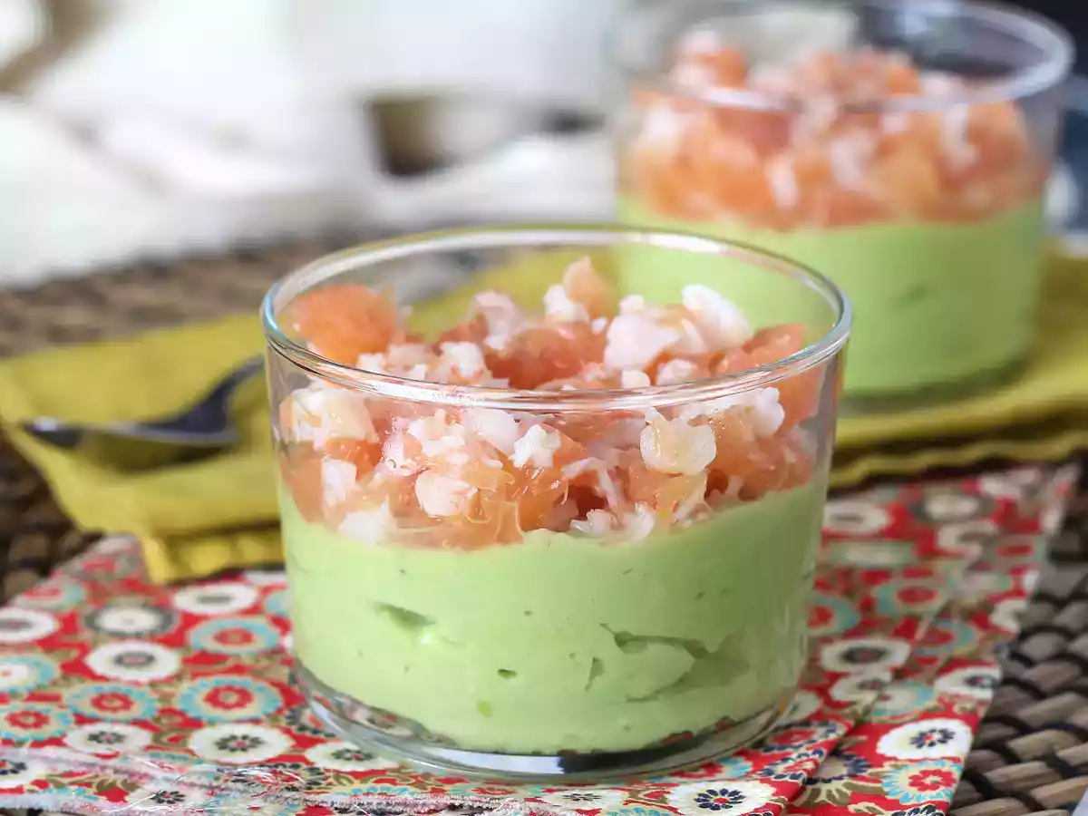 Čerstvé verriny z avokáda, krevet a grapefruitu!