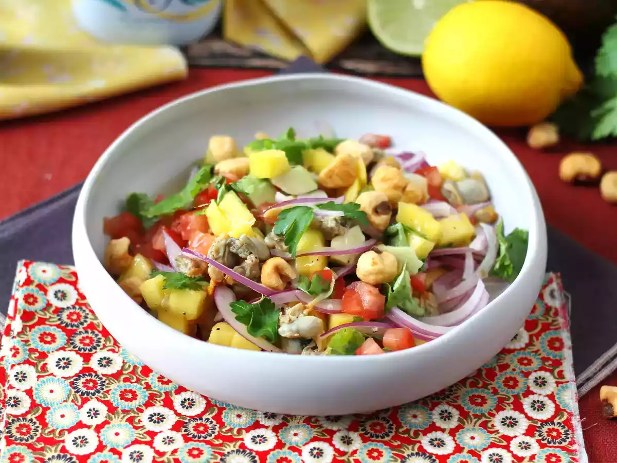 Ceviche s konzervovanými mušlemi