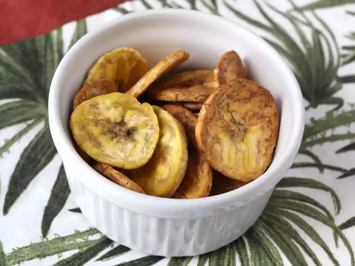 Chipsy z plantainů v horkovzdušné fritéze - foto 2