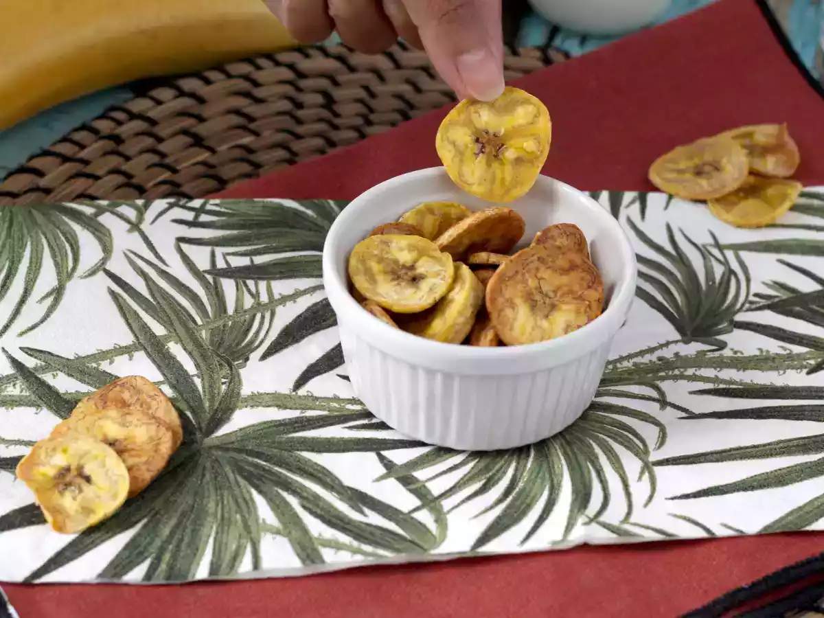 Chipsy z plantainů v horkovzdušné fritéze - foto 3