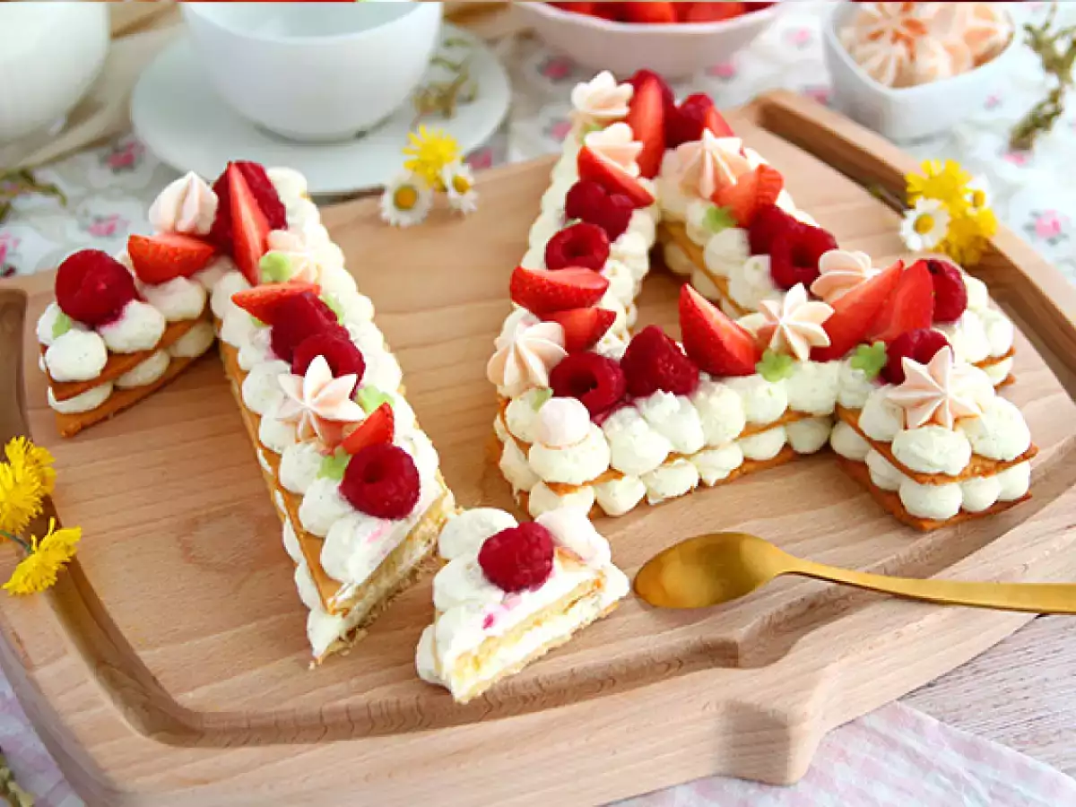 Číselný dort z křehkého těsta (number cake) - foto 2