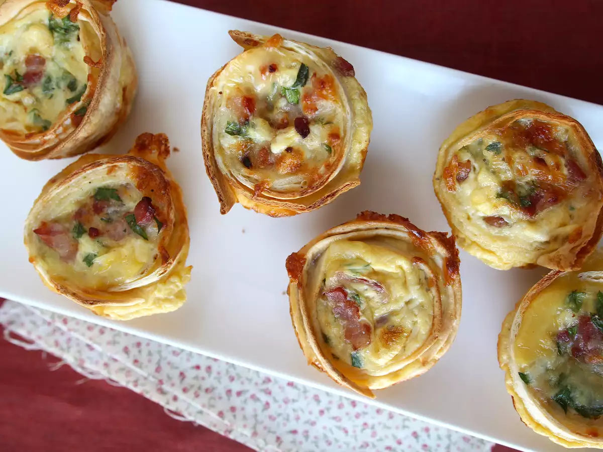 Co připravit z tortill? Snadné a úsporné mini quiche! - foto 4