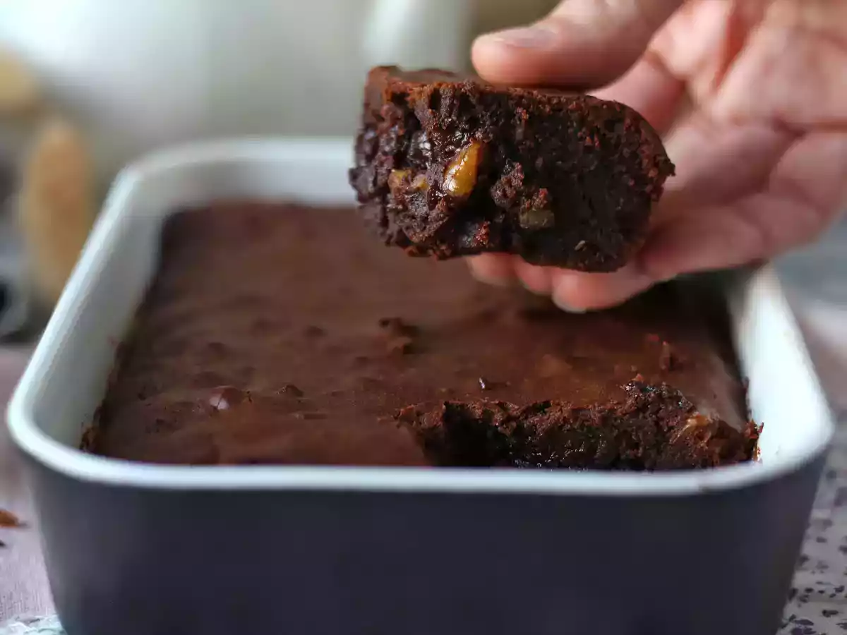 Čokoládové brownies s ořechy v Air Fryeru - foto 4