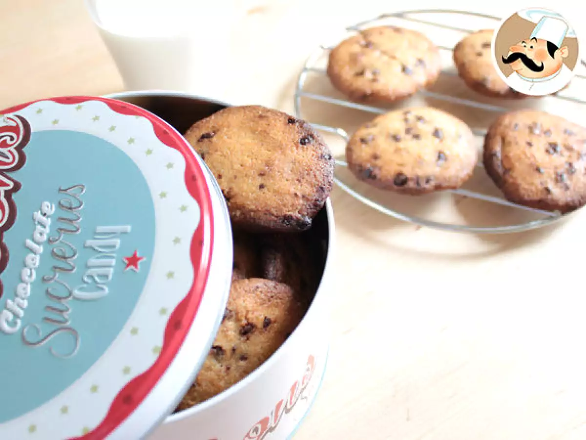 Čokoládové cookies s kousky čokolády