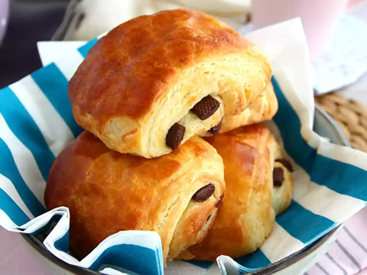 Čokoládové croissanty nebo chocolatines - foto 3