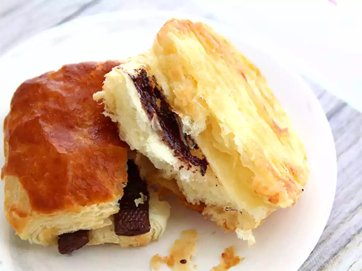 Čokoládové croissanty nebo chocolatines - foto 4