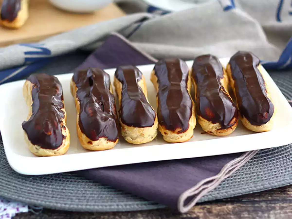 Čokoládové éclairs (krok za krokem) - foto 2