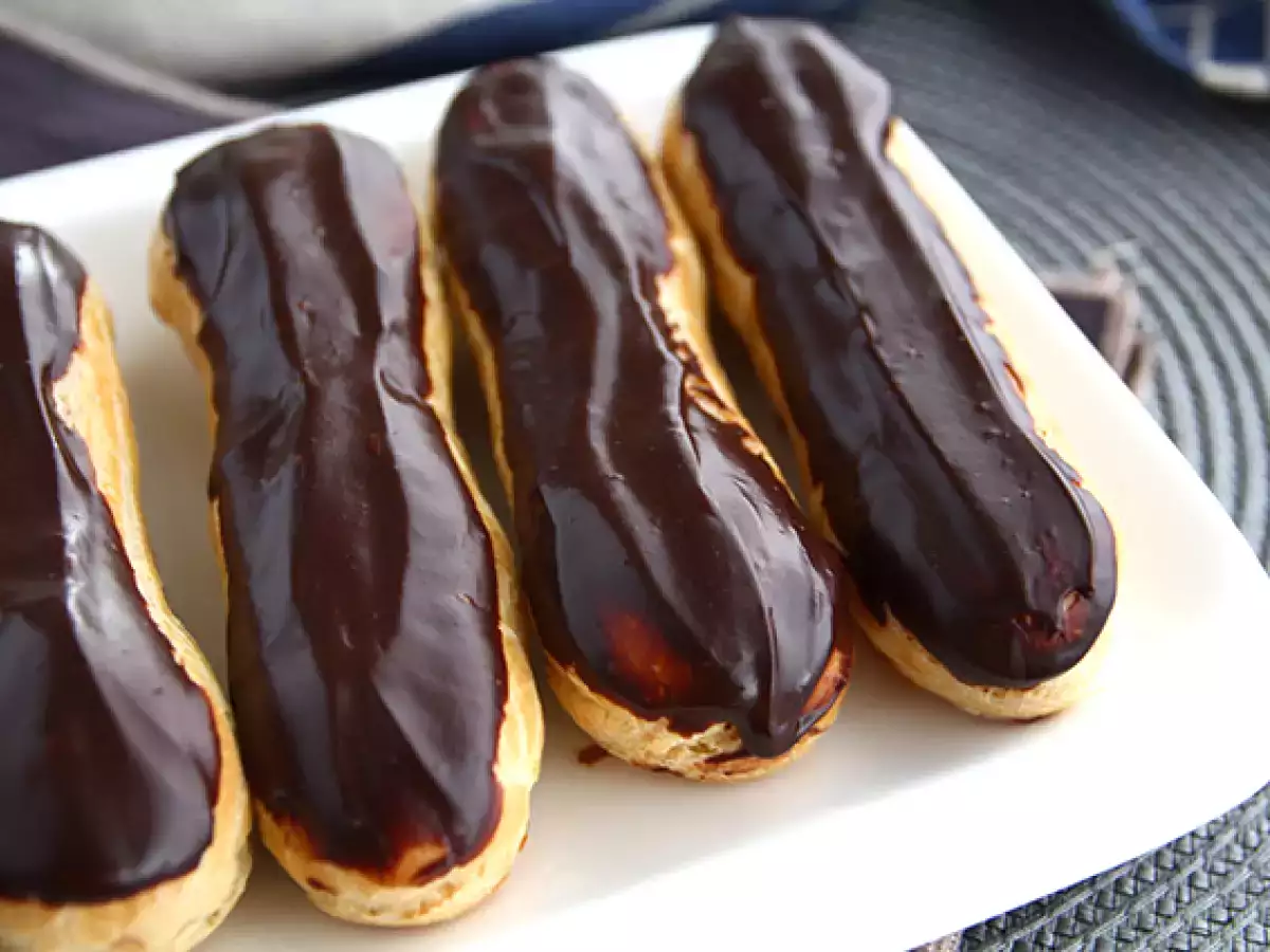 Čokoládové éclairs (krok za krokem) - foto 3