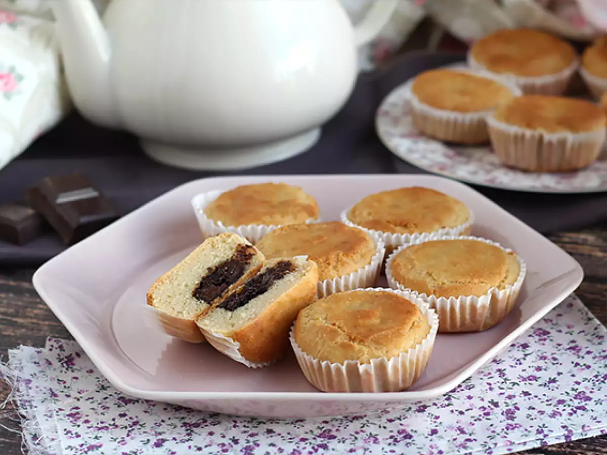 Čokoládové muffiny s čokoládovým srdcem – veganské a bezlepkové - foto 5