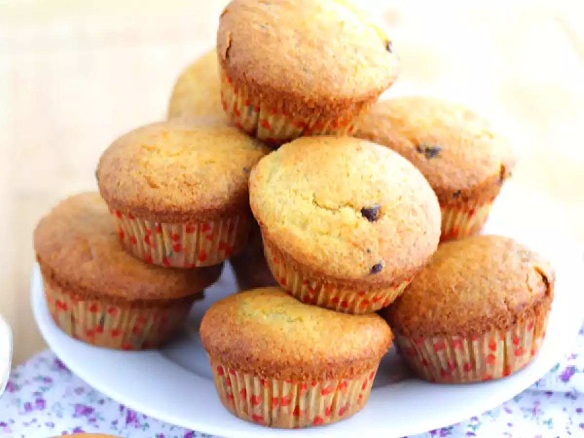 Čokoládové muffiny s kousky čokolády, americký recept - foto 3
