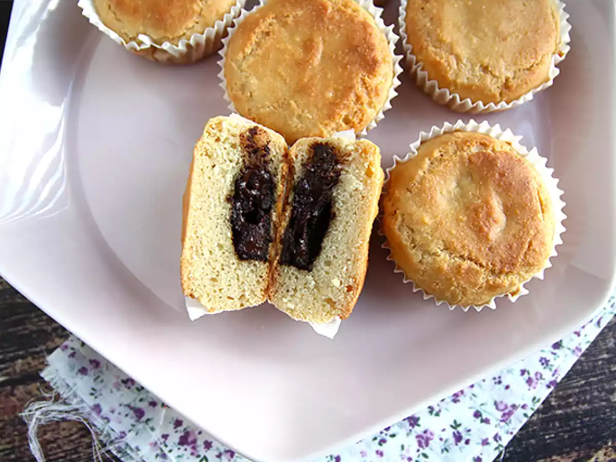 Čokoládové muffiny s překvapením - veganské a bezlepkové - foto 2