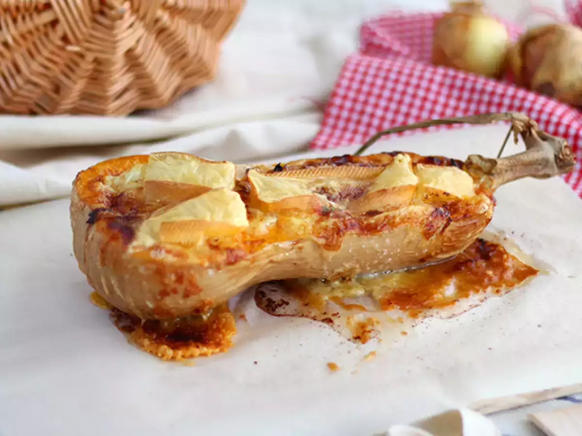 Courgiflette – máslová dýně zapečená na způsob tartiflette