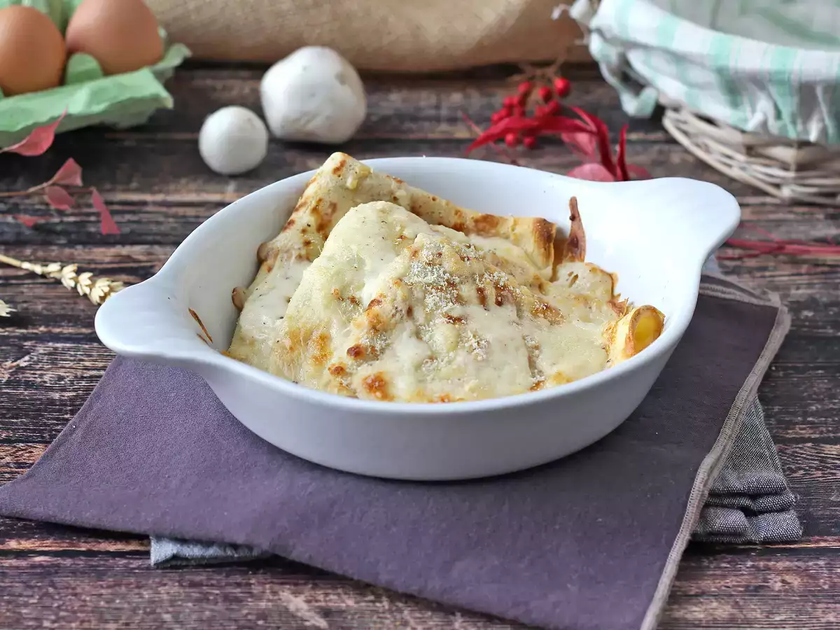 Crespelle ricotta a houby: dokonalý krémový vegetariánský recept pro každou příležitost