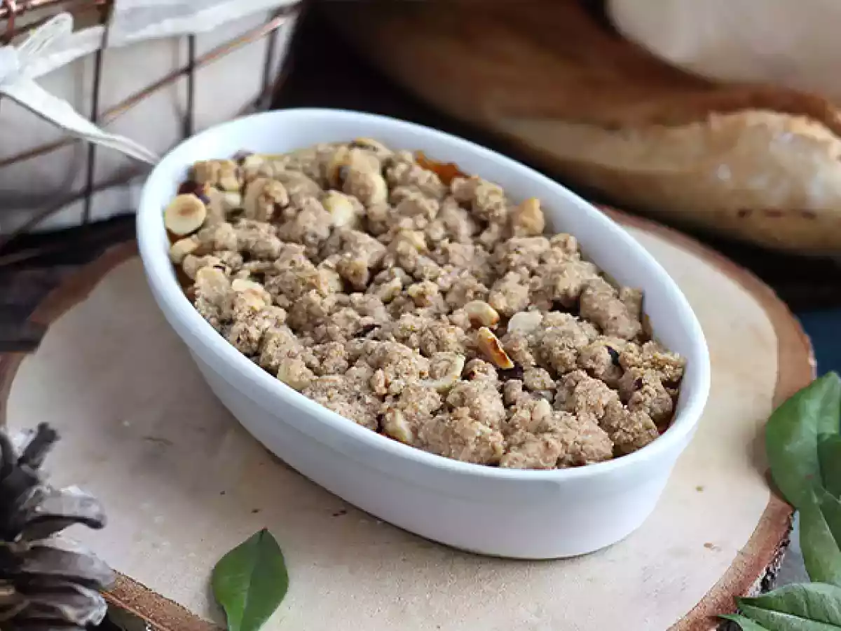 Crumble s máslovou dýní a lískovými oříšky - foto 3
