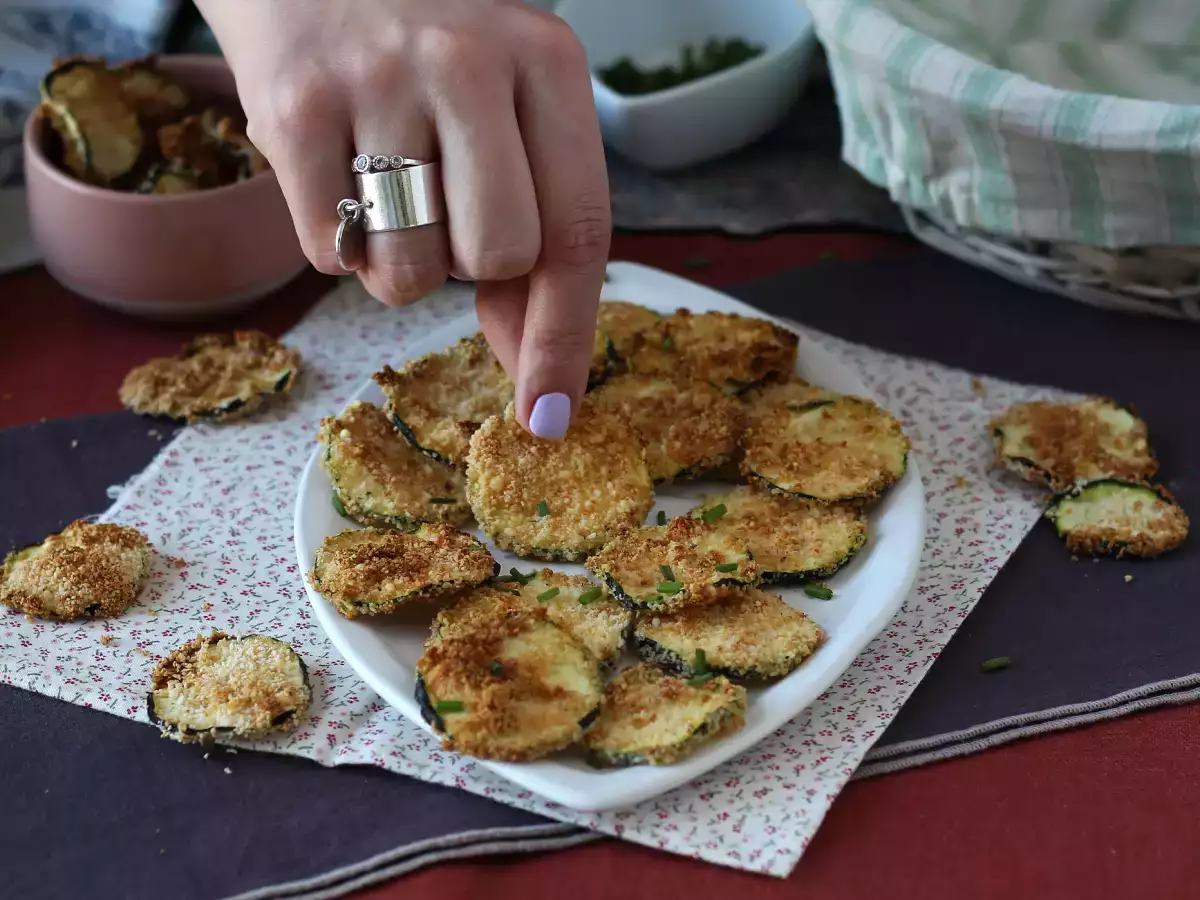 Cuketové chipsy v horkovzdušné fritéze - foto 3