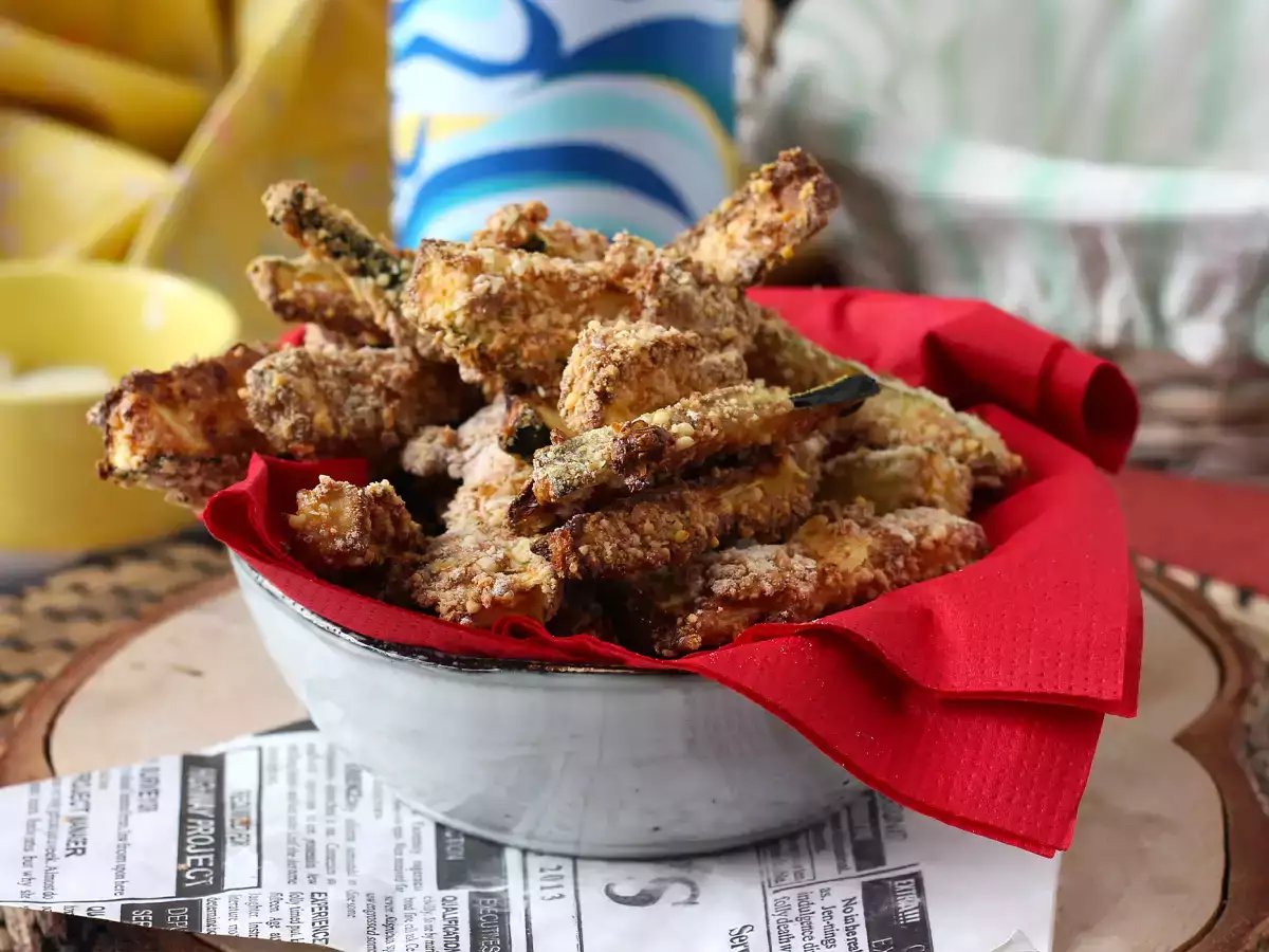 Cuketové hranolky v horkovzdušné fritéze