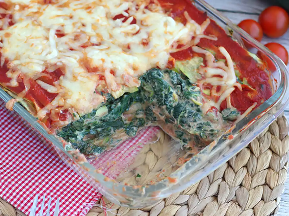 Cuketové lasagne se špenátem - foto 4