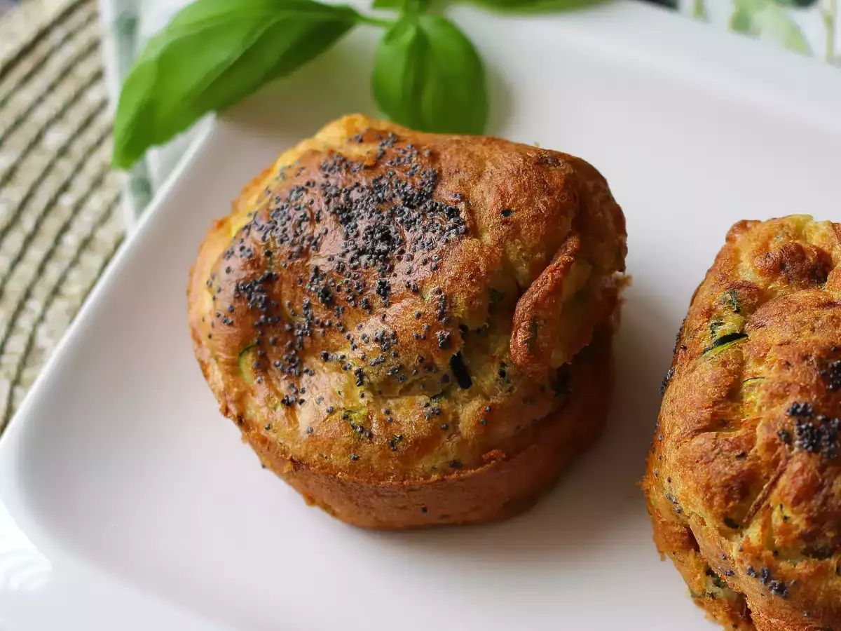 Cuketové muffiny v horkovzdušné fritéze: lehký a nadýchaný recept