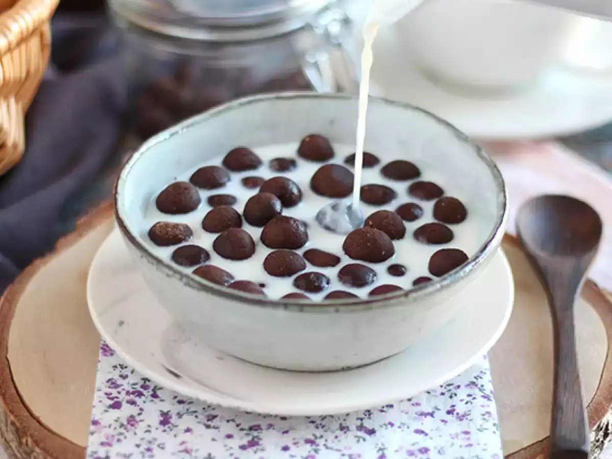 Domácí čokoládové cereální kuličky jako Nesquik - foto 3