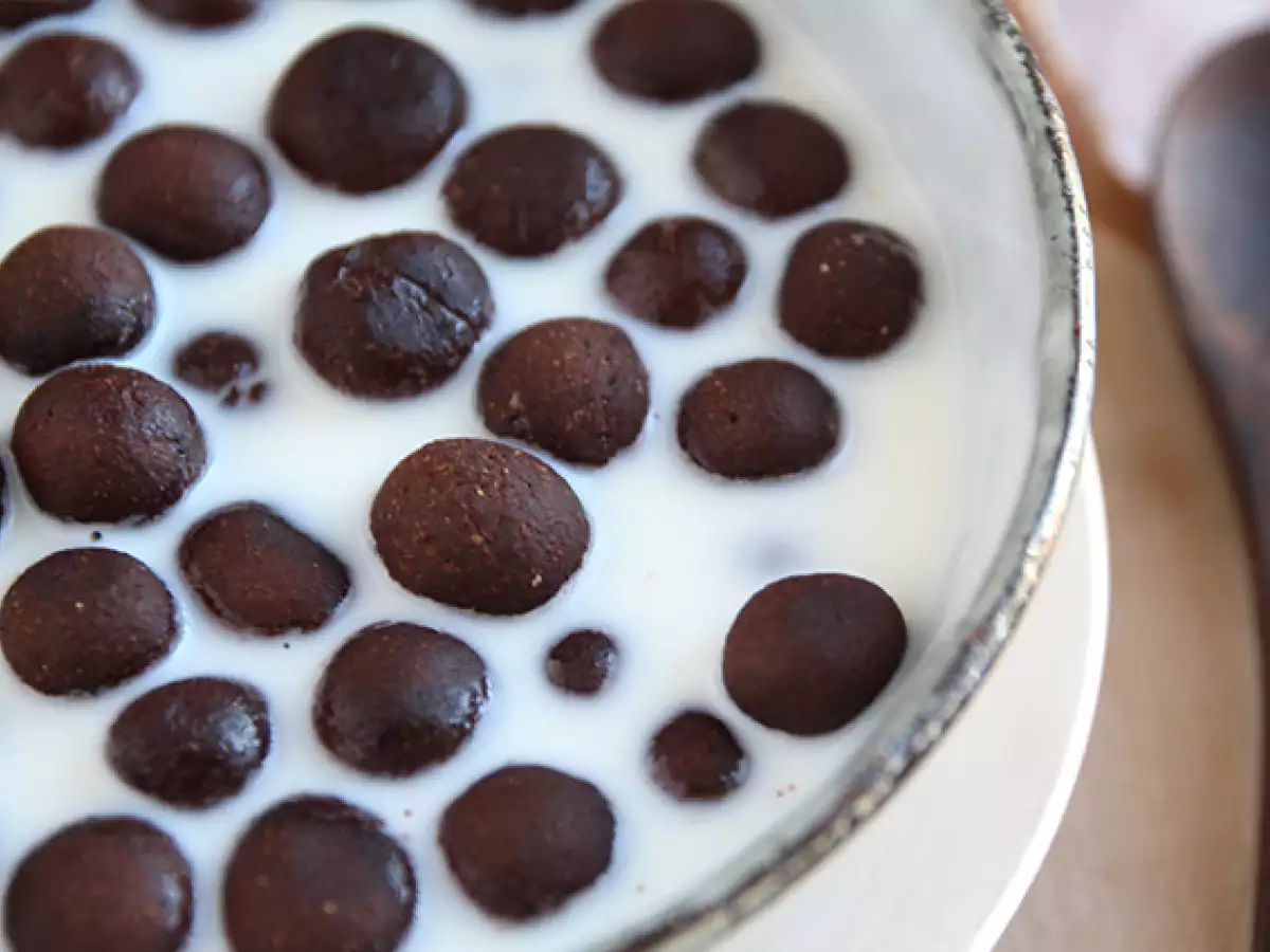 Domácí čokoládové cereální kuličky jako Nesquik - foto 4