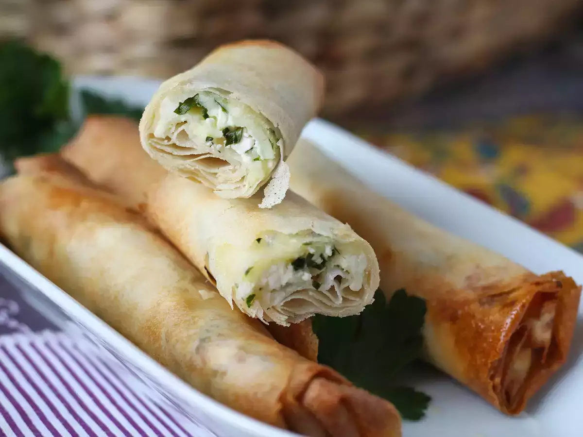Domácí libanonské rikakaty v horkovzdušné fritéze