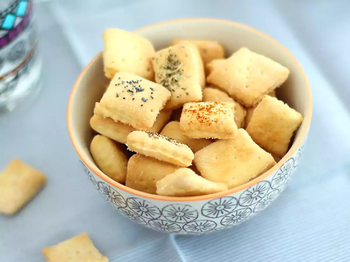Domácí slané sušenky k aperitivu