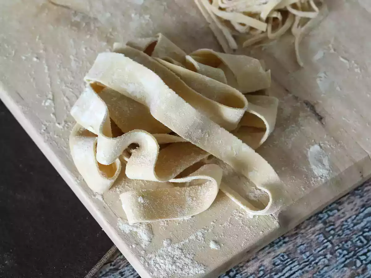 Domácí vaječné pappardelle: recept vysvětlený krok za krokem - foto 5