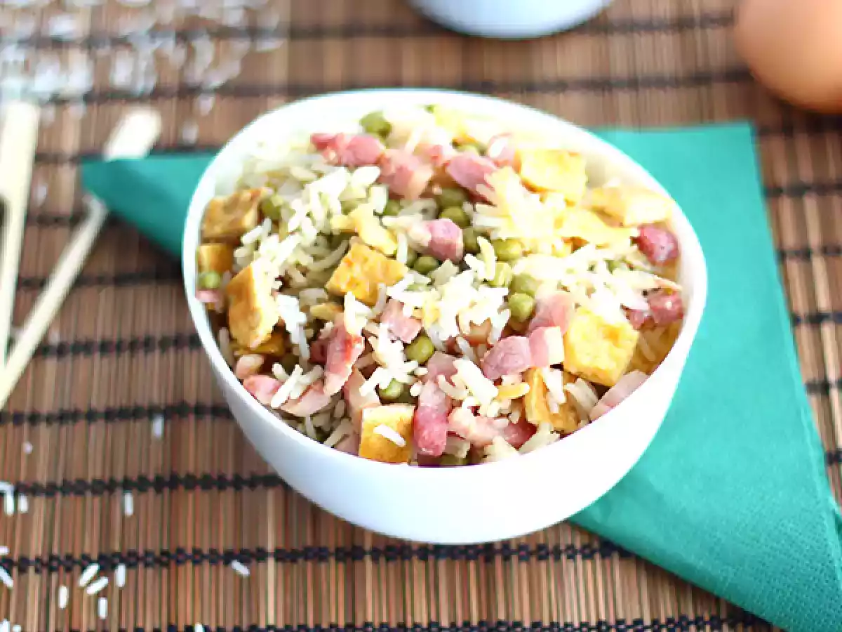 Expresní kantonská rýže, snadný recept