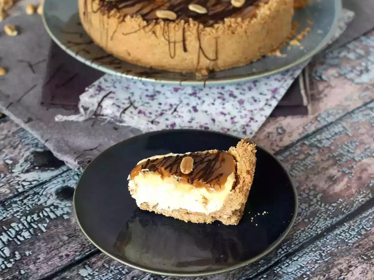 Extra gurmánský tvarohový koláč ve stylu Snickers - foto 2