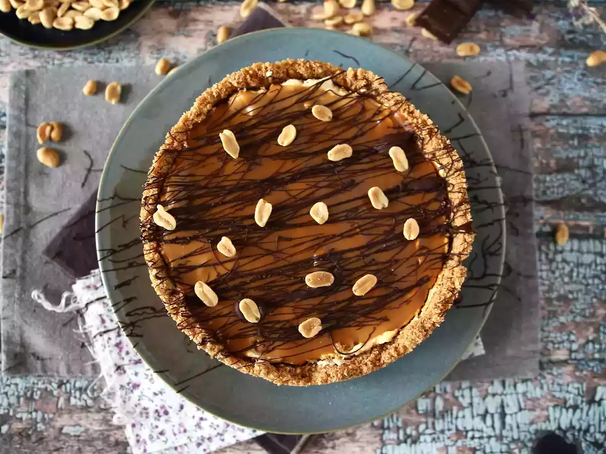 Extra gurmánský tvarohový koláč ve stylu Snickers - foto 4