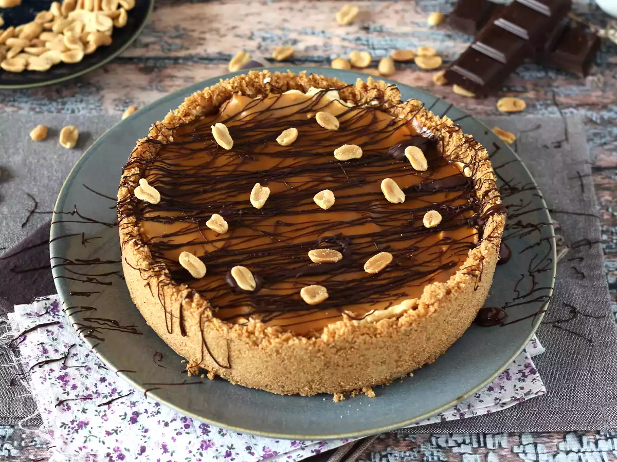 Extra gurmánský tvarohový koláč ve stylu Snickers - foto 5