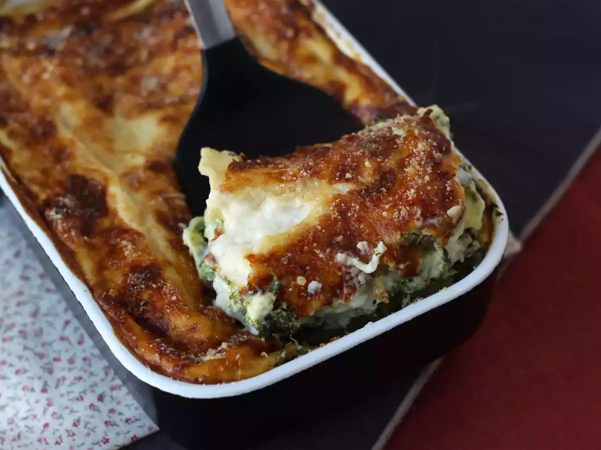 Extra tající ricotta a špenátové lasagne - foto 3