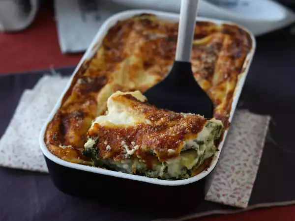Recept Extra vláčné lasagne s ricottou a špenátem