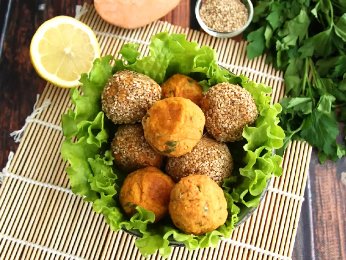 Falafel ze sladkých brambor