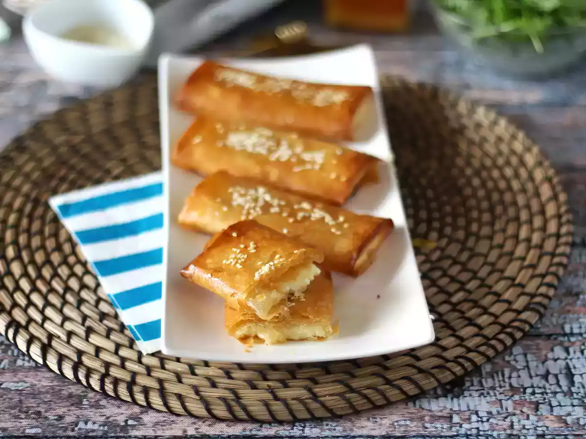 Feta Saganaki, řecký recept na křupky z fety a medu