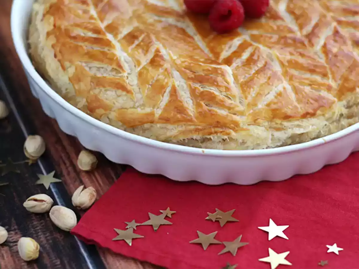 Frangipane malinová pistáciová galette des rois - foto 2