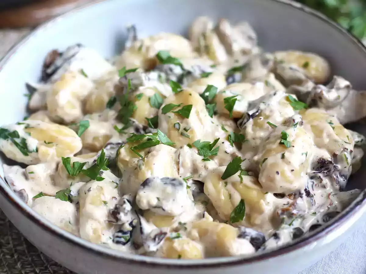 Gnocchi s houbami, chutný a snadný první chod - foto 2