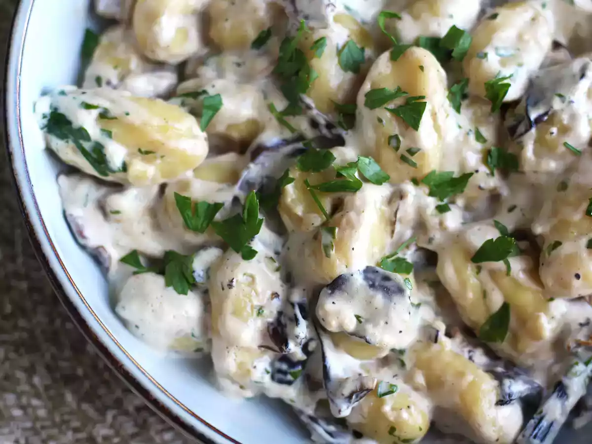 Gnocchi s houbami, chutný a snadný první chod - foto 3