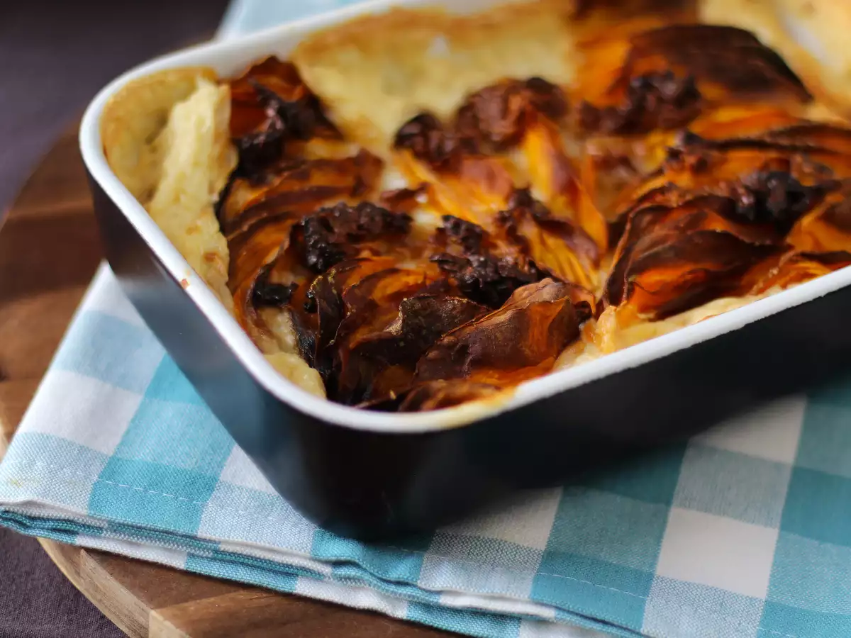 Gratin z butternutové dýně v horkovzdušné fritéze, po vzoru gratin dauphinois - foto 2