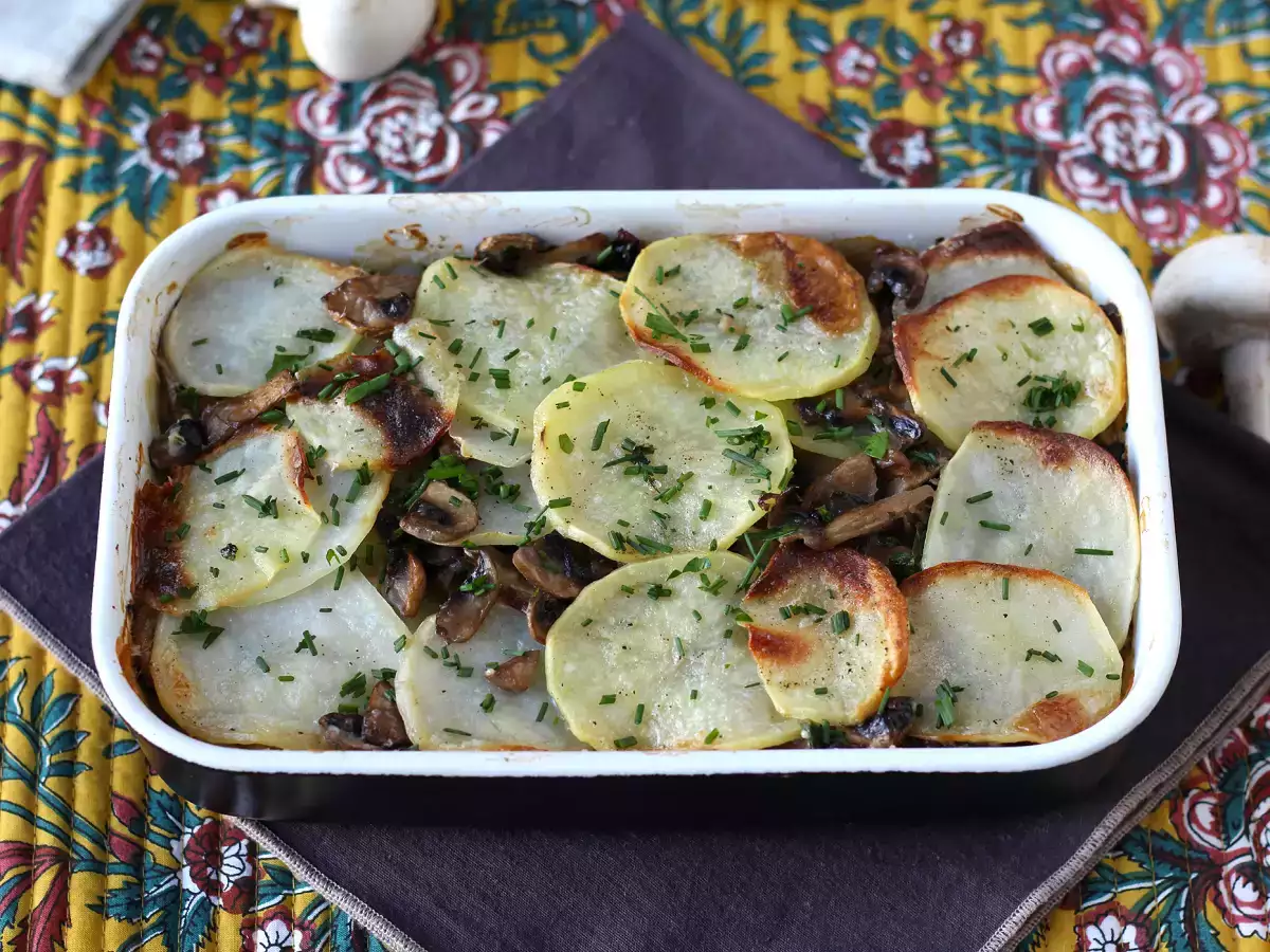 Gratinované brambory s houbami - foto 5