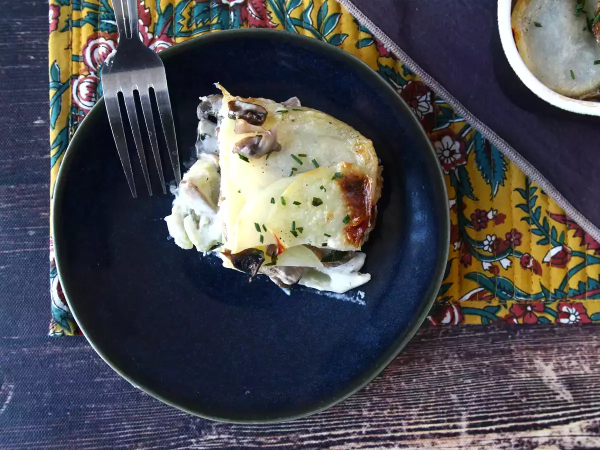 Gratinované brambory s houbami - foto 7