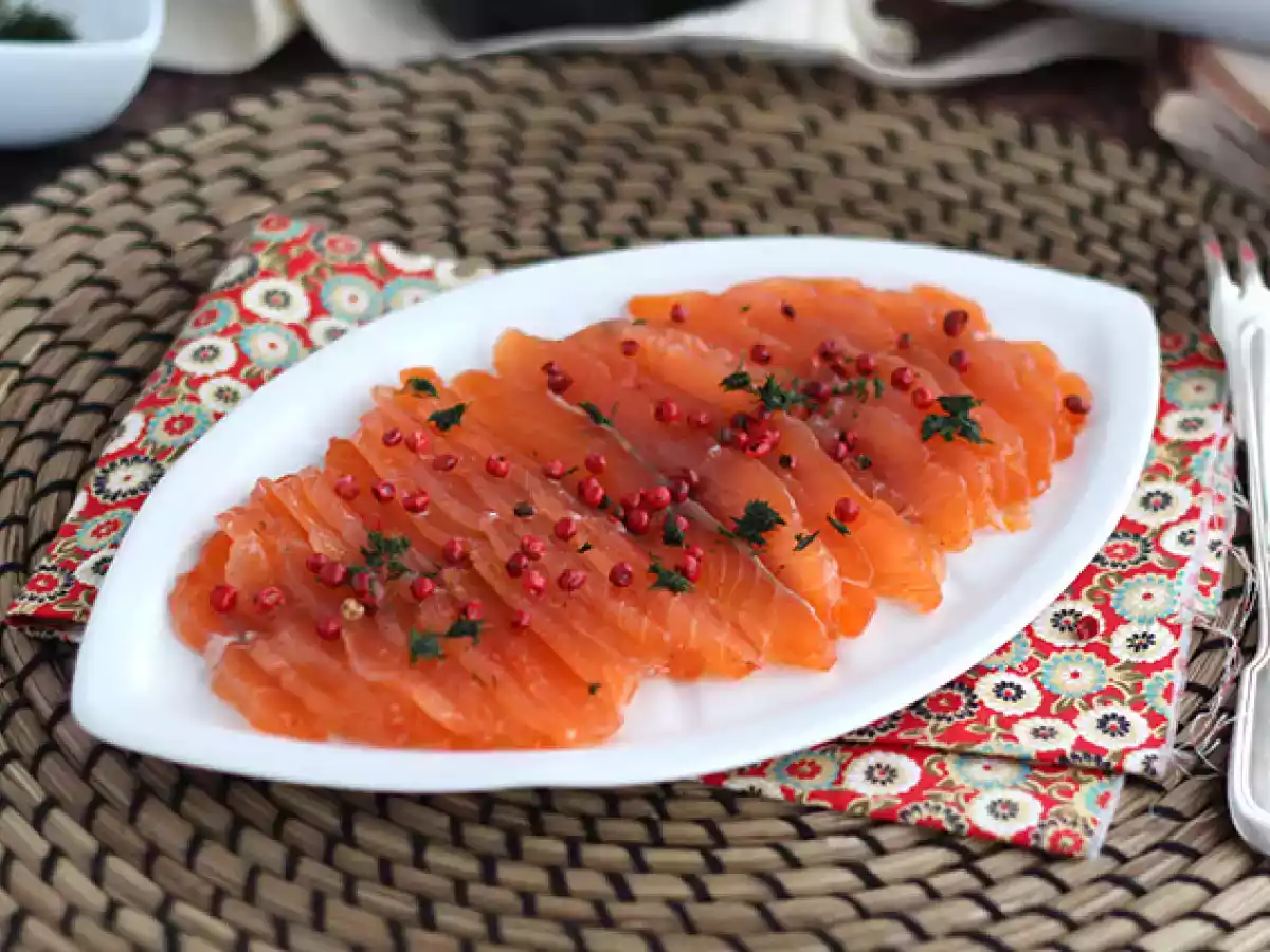 Gravlax, marinovaný losos po švédsku