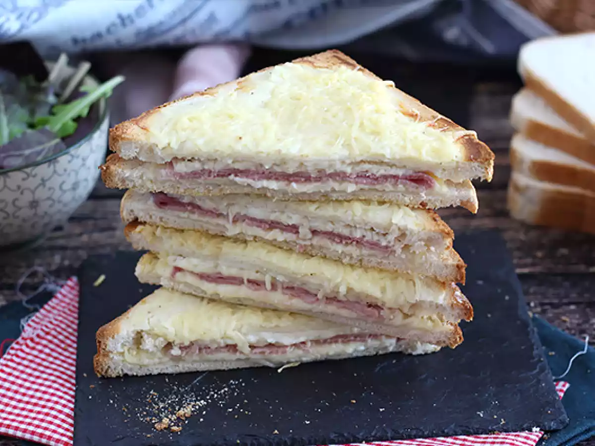 Gurmánské croque-monsieur s bešamelovou omáčkou - foto 3