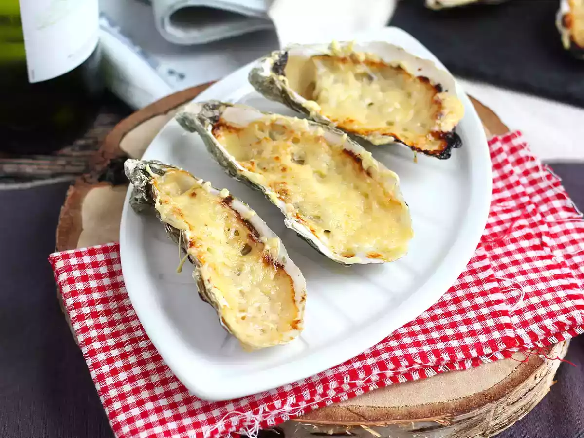 Gurmánské ústřice au gratin