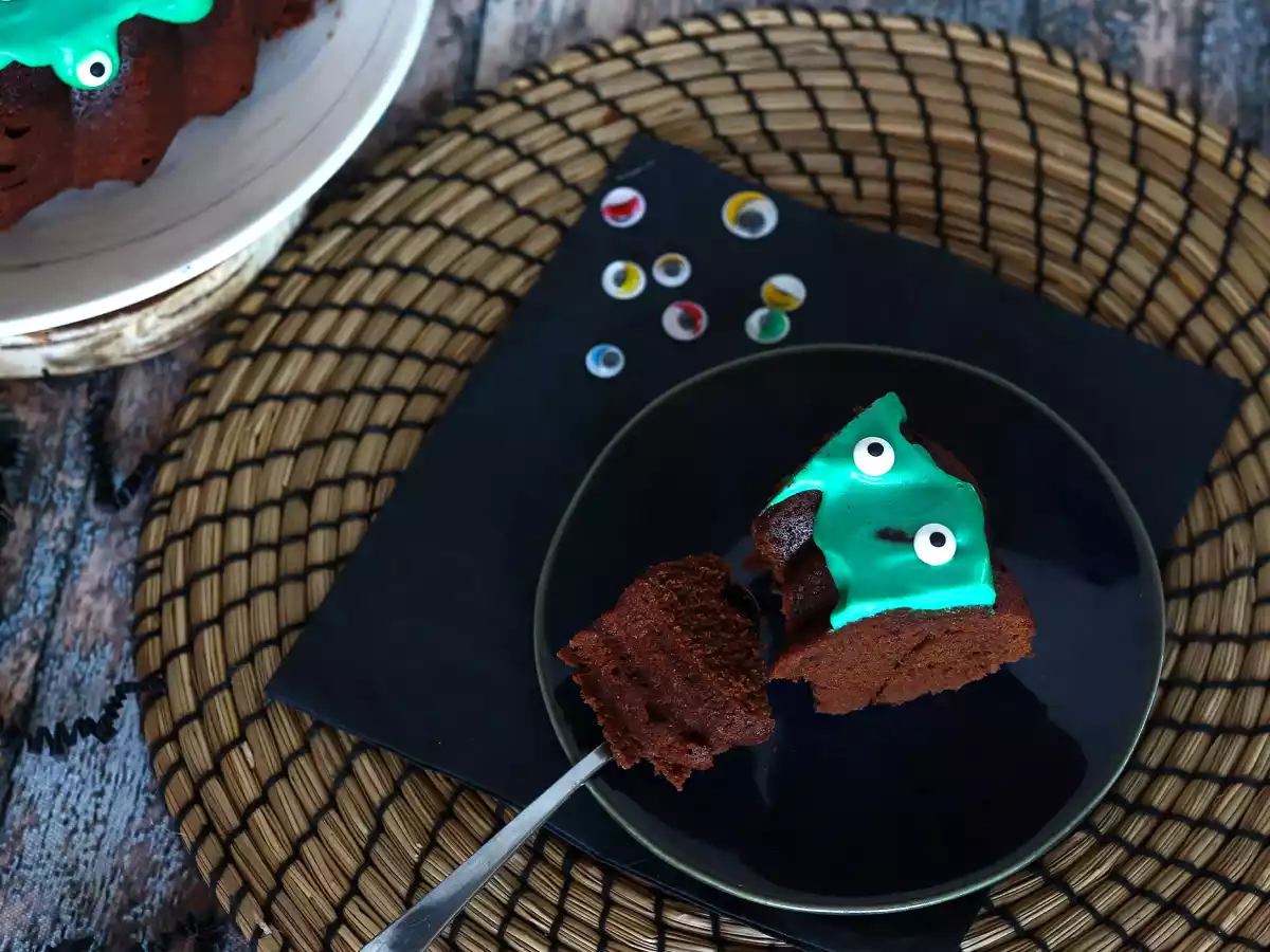 Halloween Bundt cake, lahodný čokoládový dort - foto 4