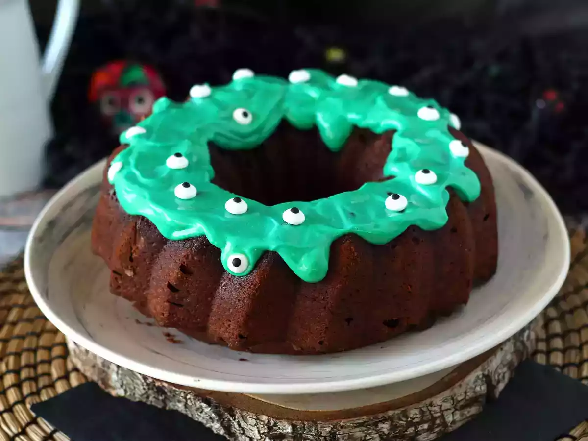Halloween Bundt cake, lahodný čokoládový dort - foto 6