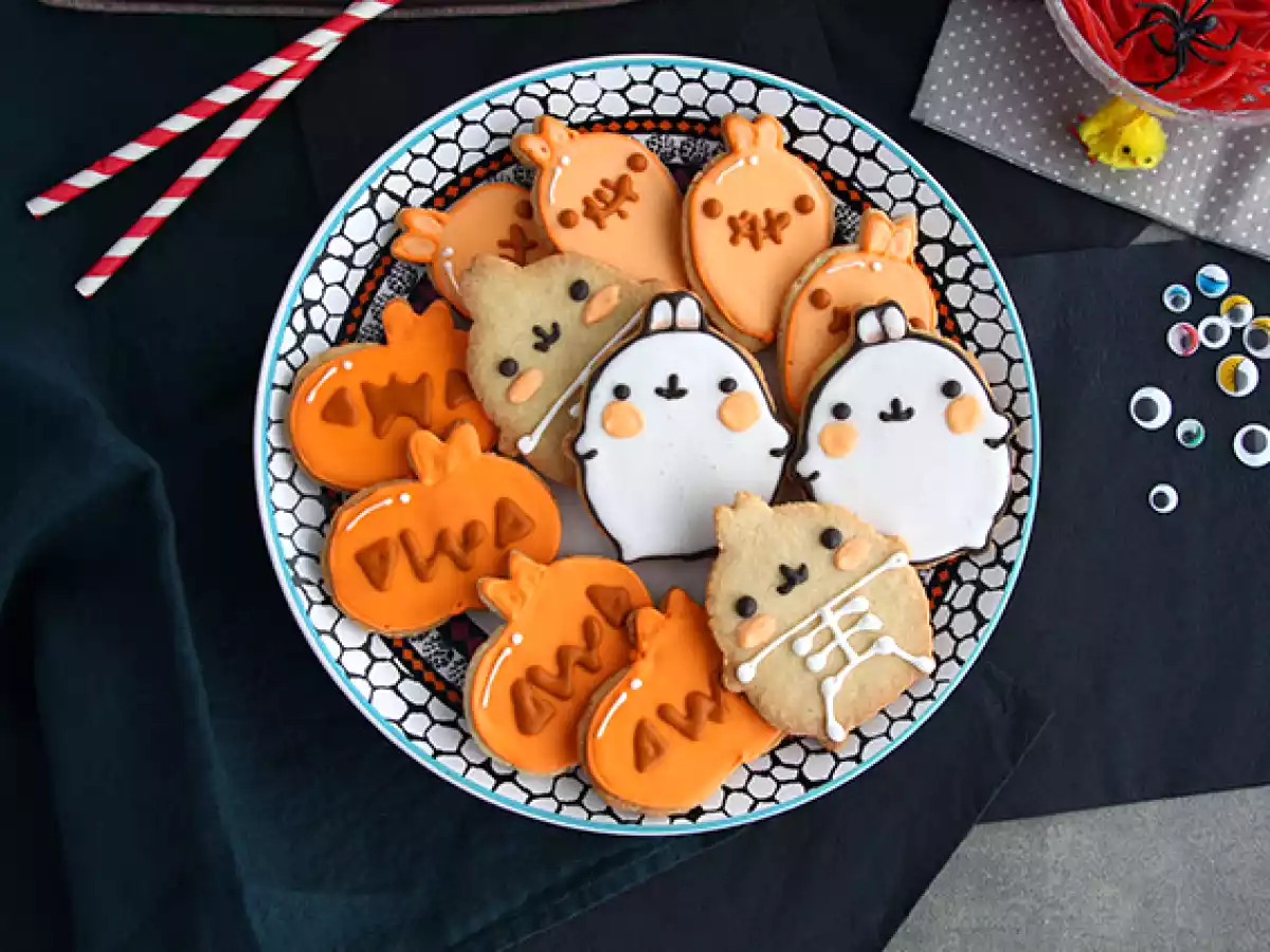 Halloweenské sušenky Molang